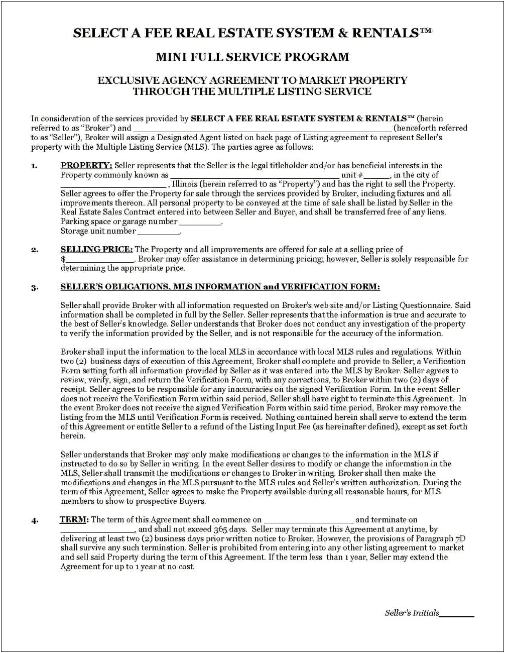 Free Real Estate Broker Buyer Contract Template