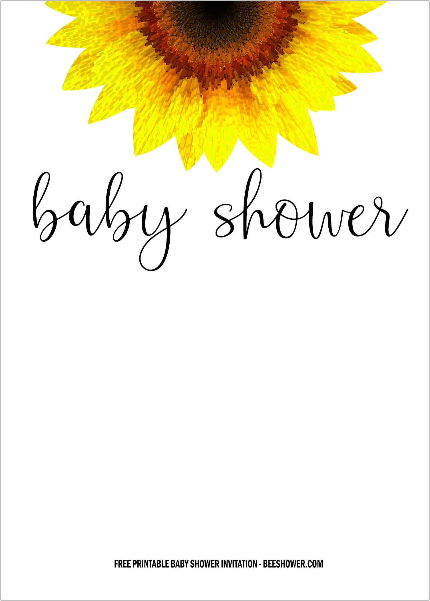 Free Rustic Yellow Baby Shower Sticker Templates