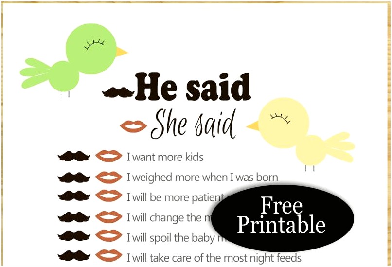 Free Safari Themed Baby Shower Gift List Template