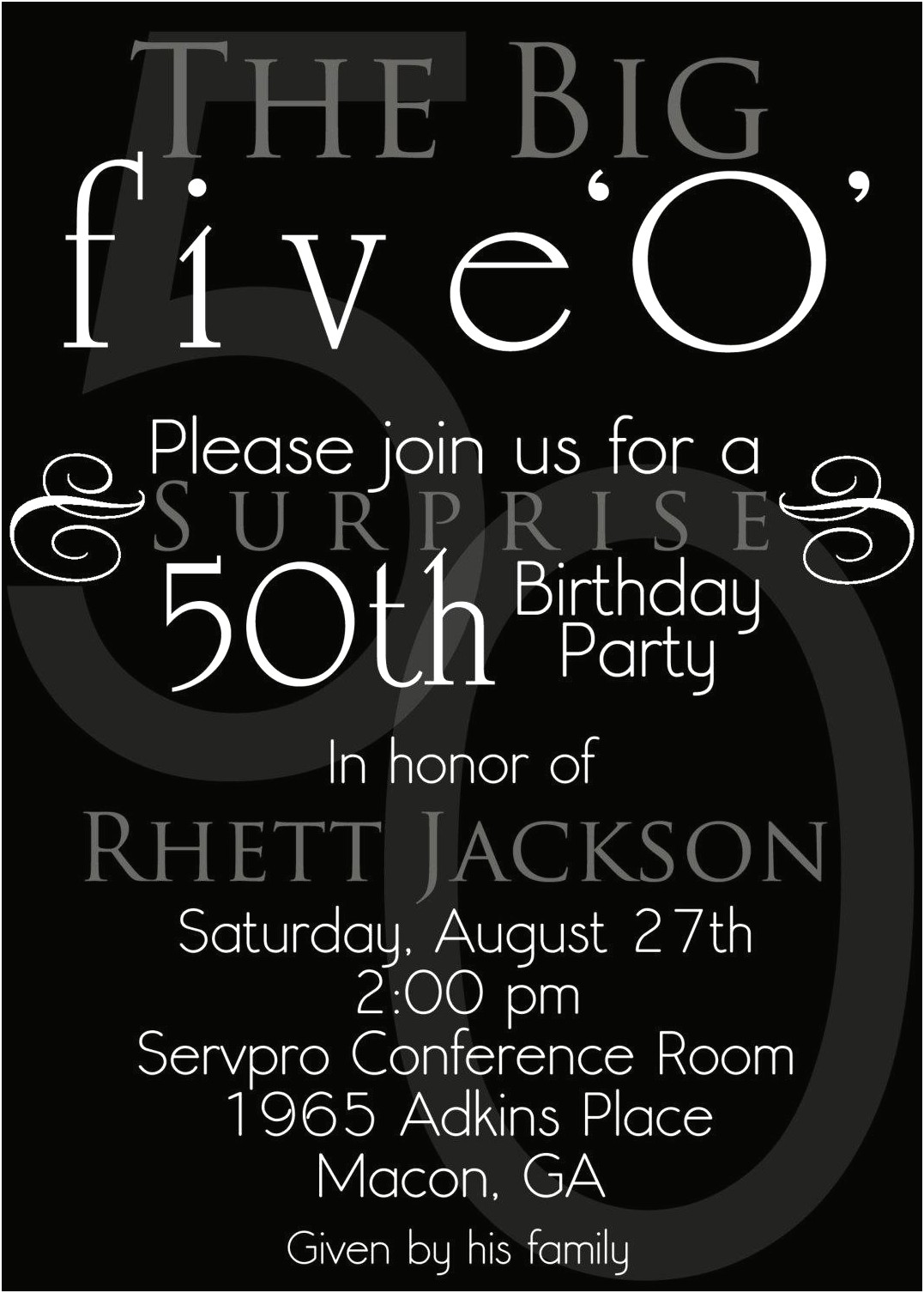 Free Save The Date 50th Birthday Templates