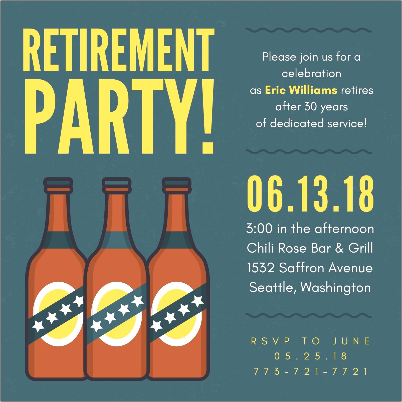 Free Save The Date Templates For Retirement Party