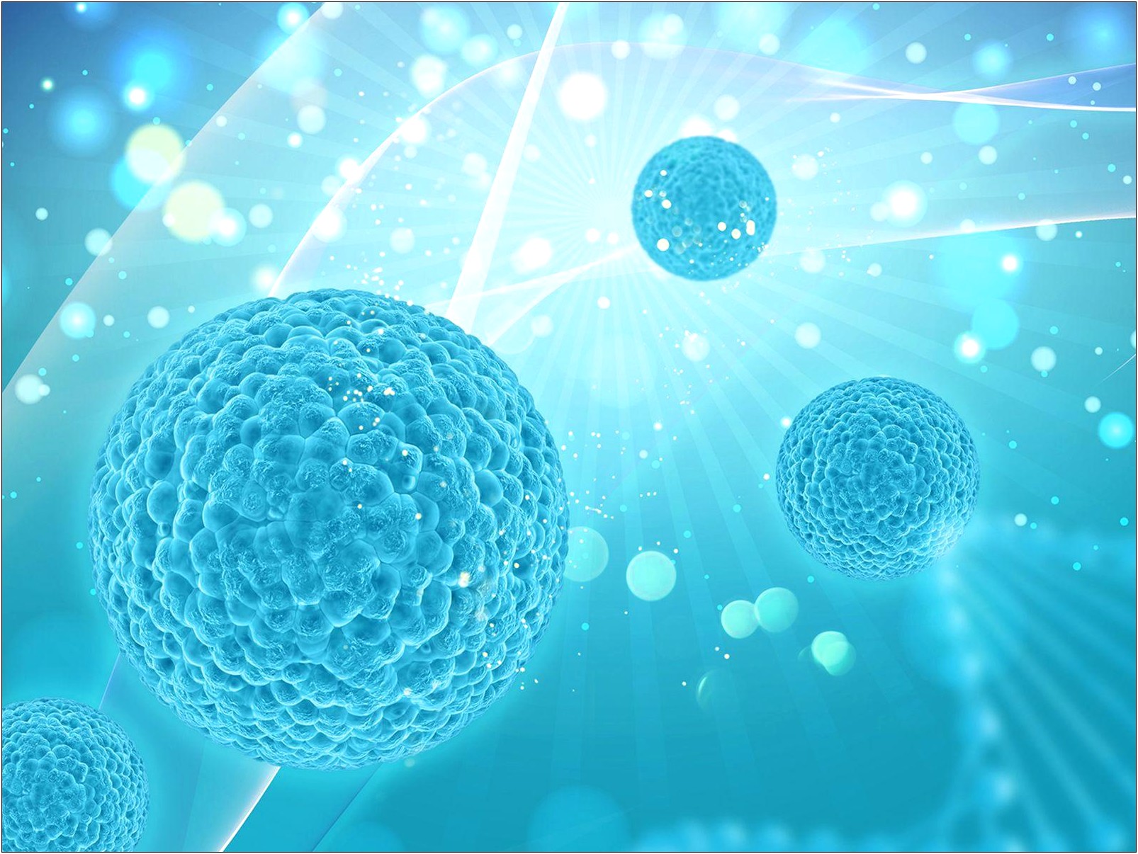 Free Scientific Powerpoint Template With 3d Bubbles