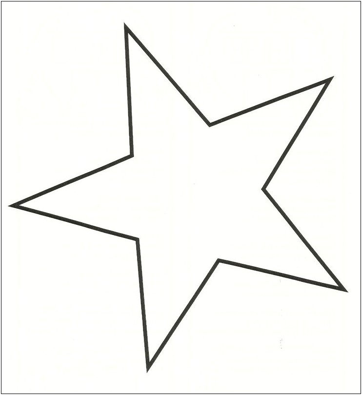 Free Small Star Template To Print