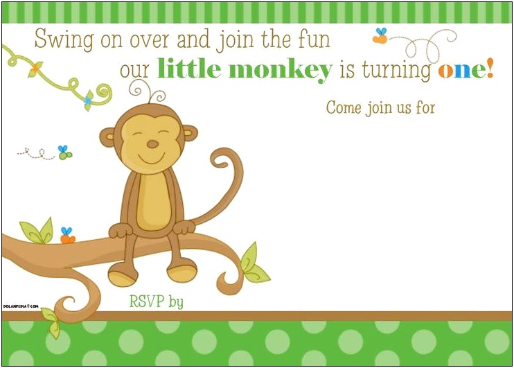 Free Sock Monkey Baby Shower Invitation Template