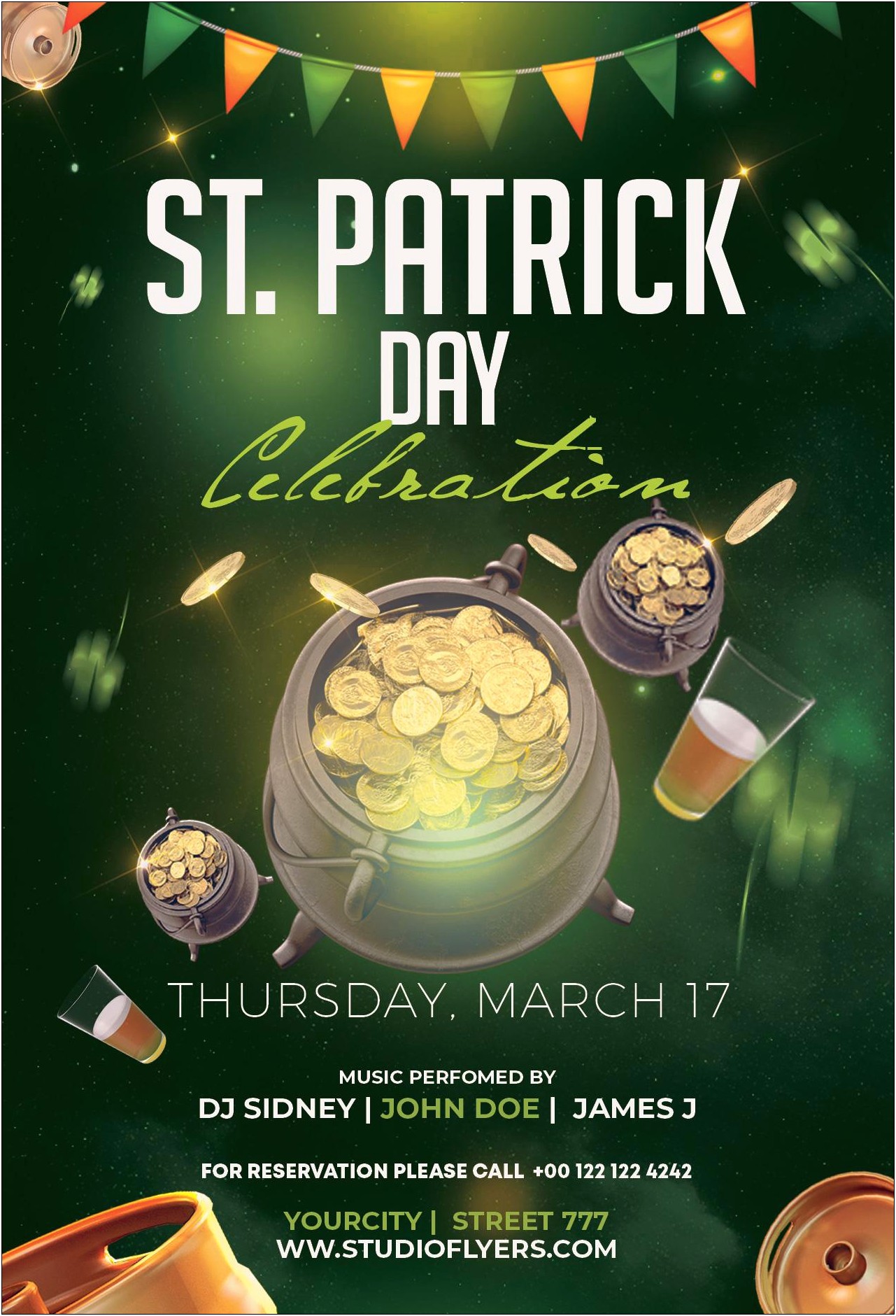 Free St Patricks Day Parade Flyer Templates