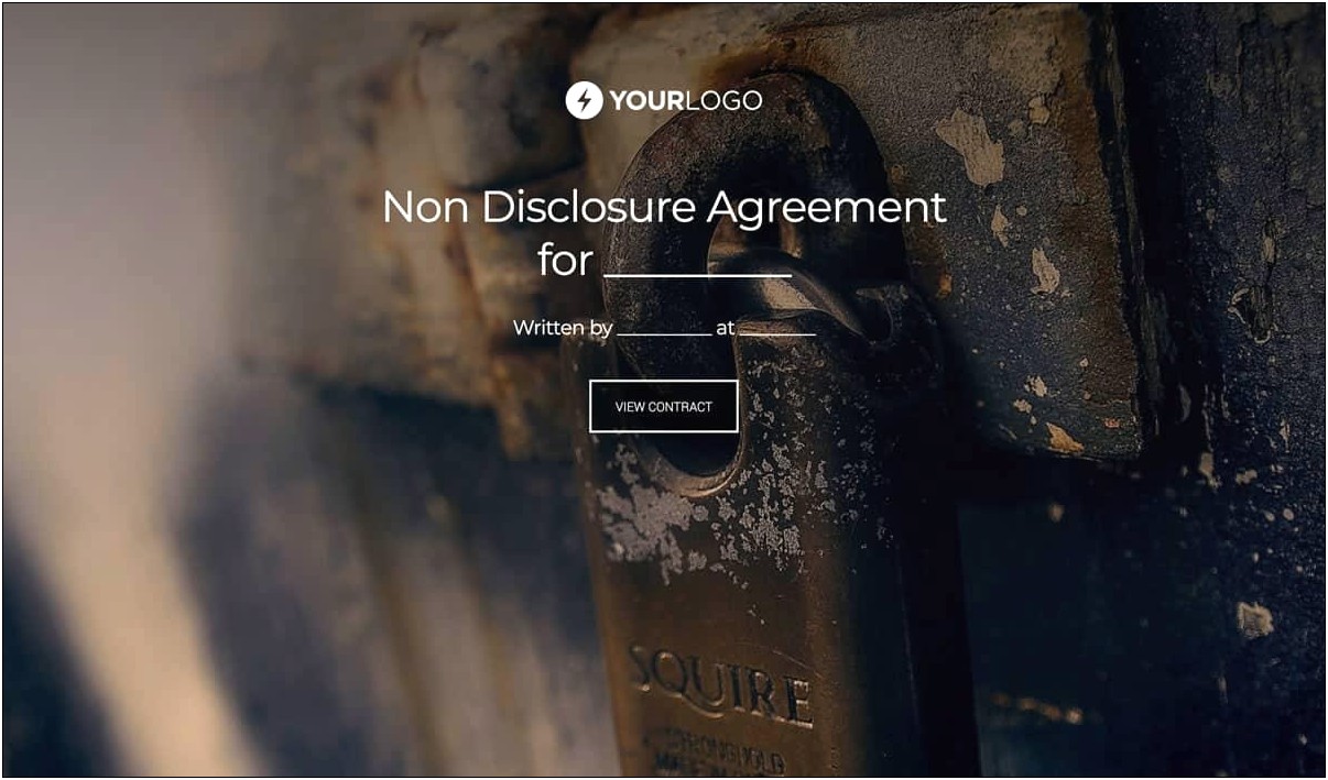 Free Standard Non Disclosure Agreement Template Uk