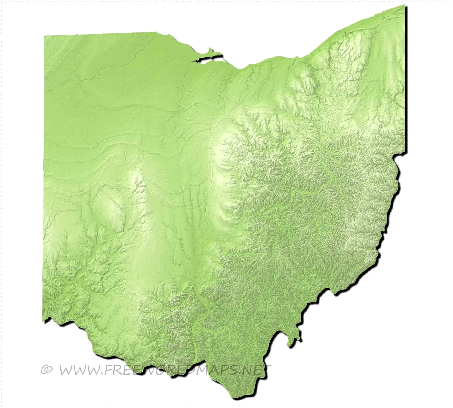 Free State Of Ohio Oaasfep Regional Map Template