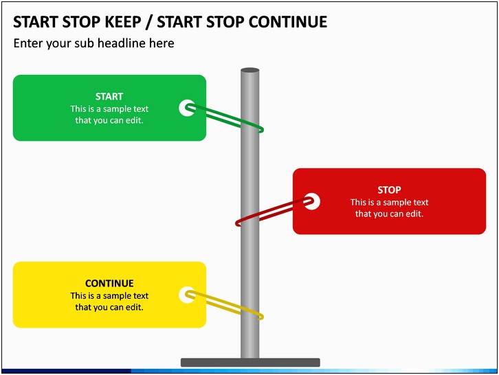Free Stop Start Continue Powerpoint Template