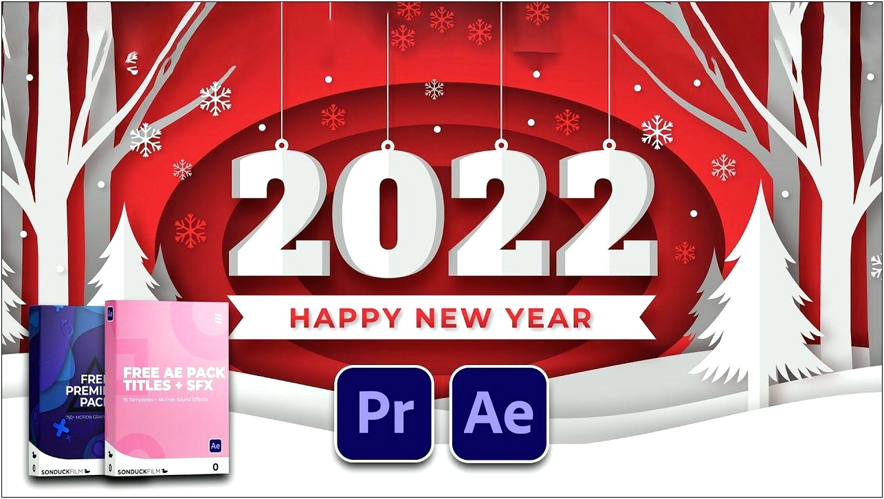 Free Template After Effect New Year