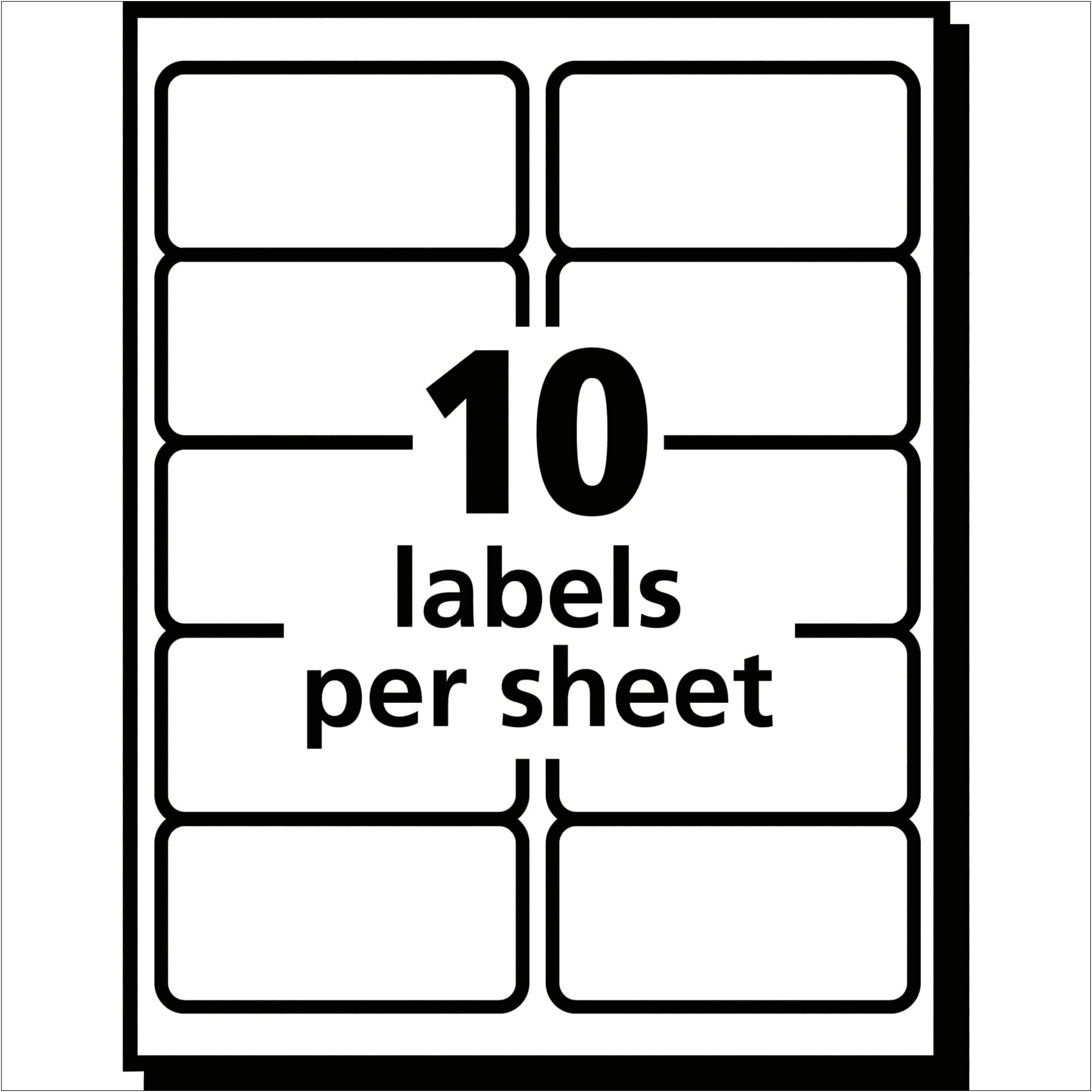 Free Template For 2 X 4 Label