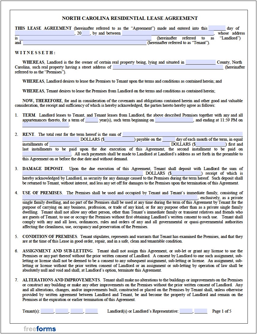 Free Template For An Addendum To Rent Agreement