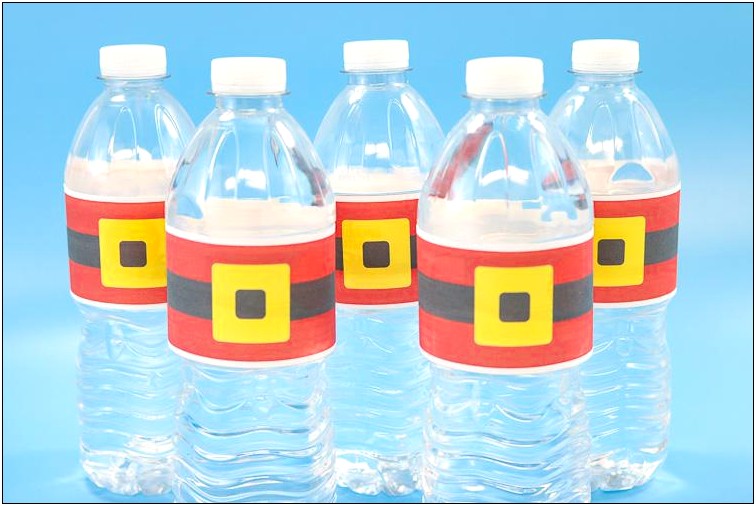 Free Template For Bottled Water Labels To Edi