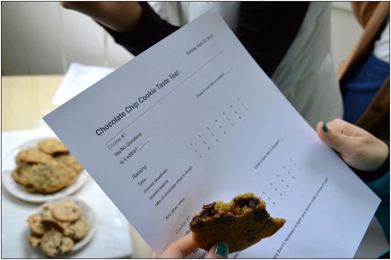 Free Template Of Surveys For Cookies Taste