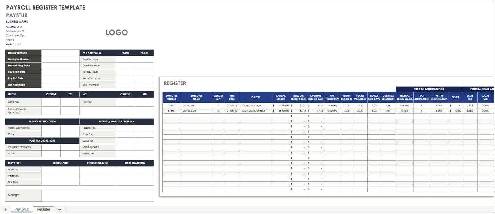 Free Template To Create A Professional Paystub