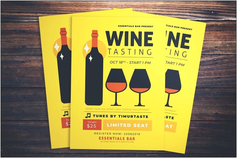 Free Templates Flyer For A Winery Trip