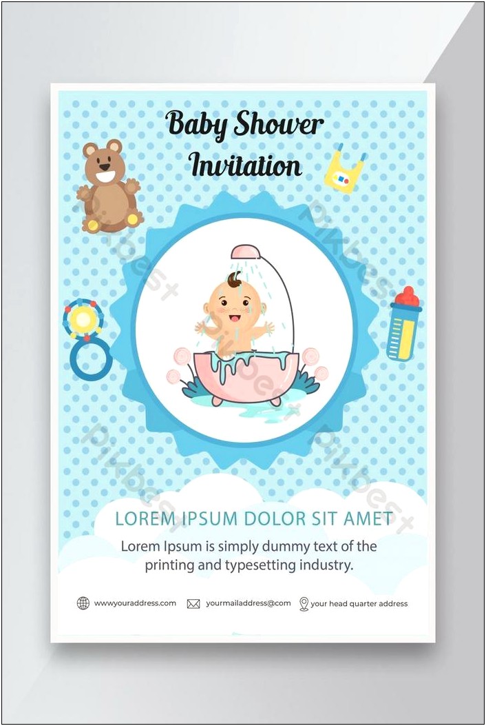 Free Templates For Addresses For Baby Showers