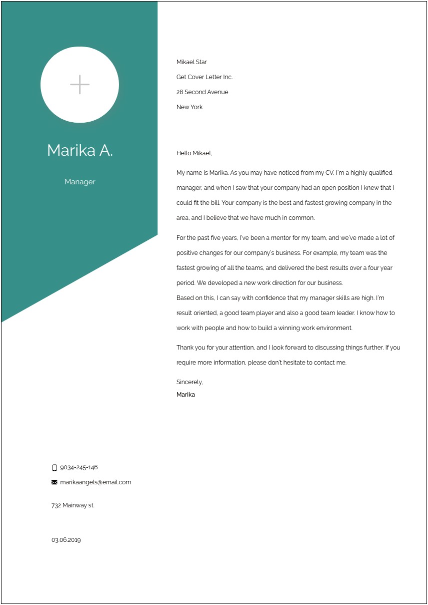 Free Templates For Cover Letters For Teachers