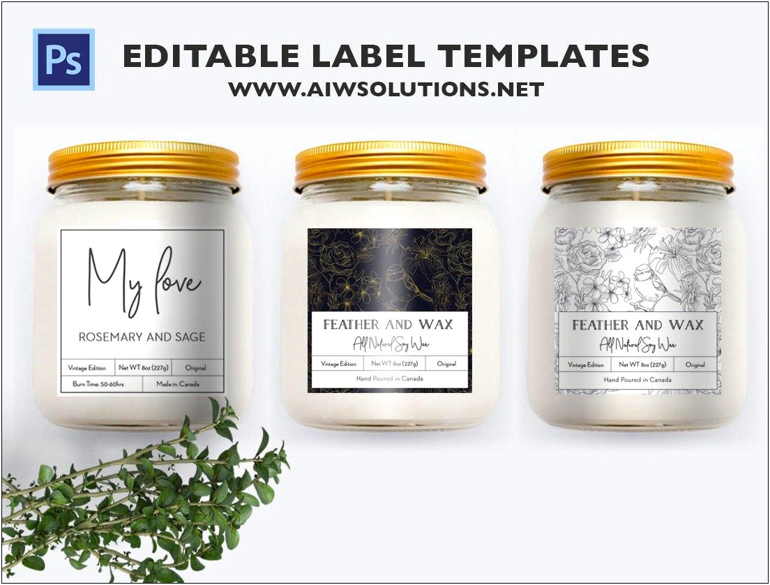 Free Templates For Mason Jar Labels Photoshop