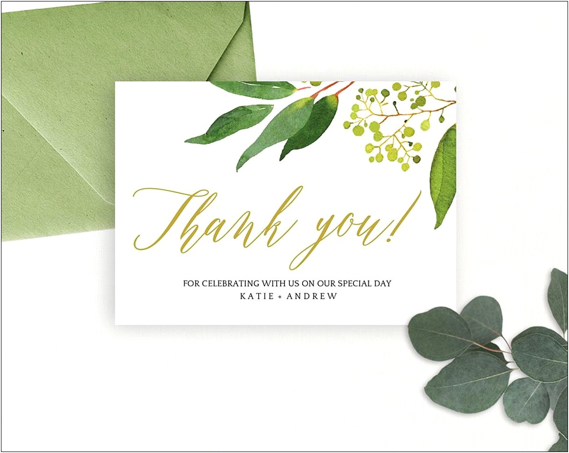 Free Thank You Card Template For Photoshop