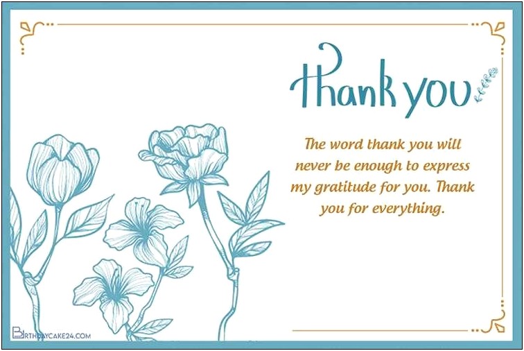 Free Thank You Ecard Template With Photo