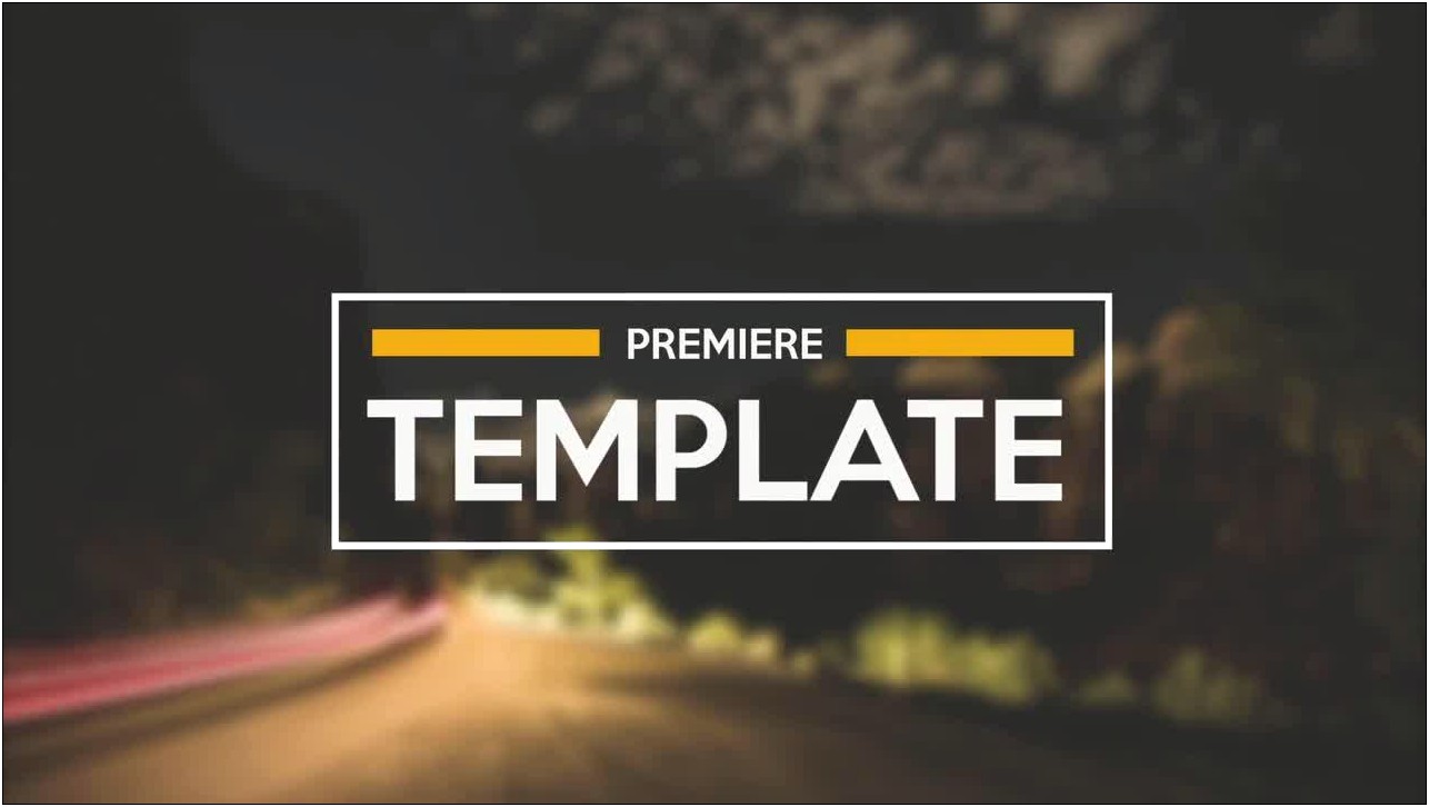 Free Title Templates For Premiere Pro Cc 2017