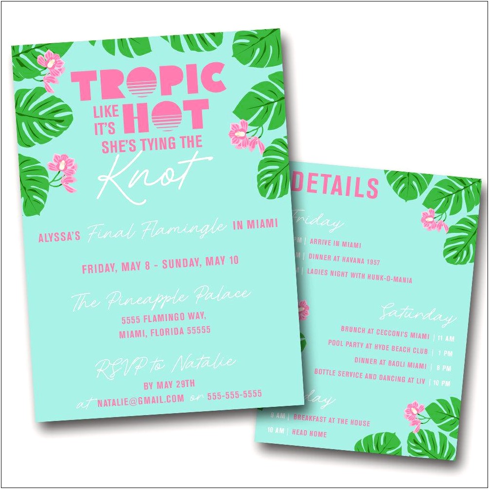 Free Upload Havana Nights Party Invitation Template