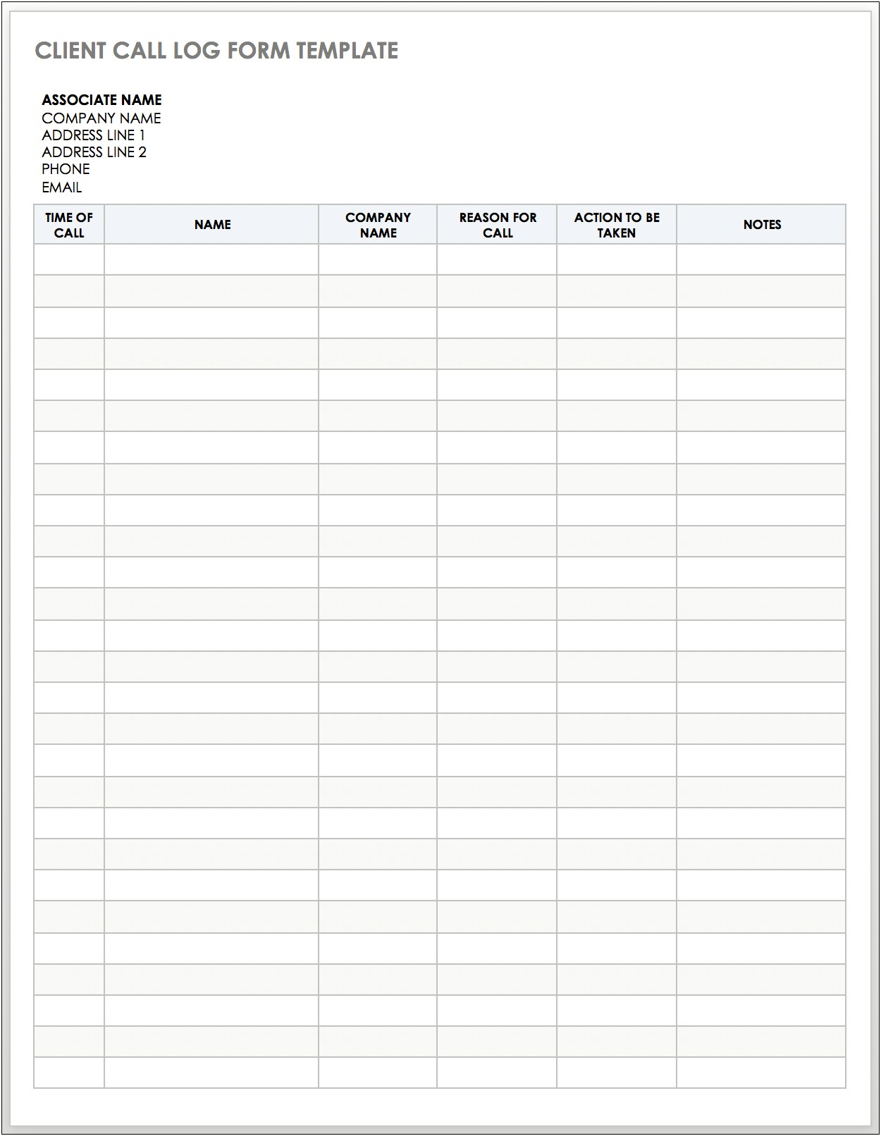 Free Vehicle Log Book Template Australia