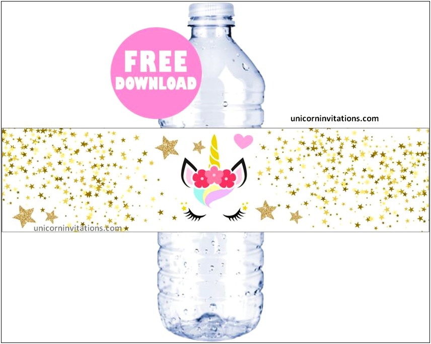 Free Water Bottle Label Template Makers Online