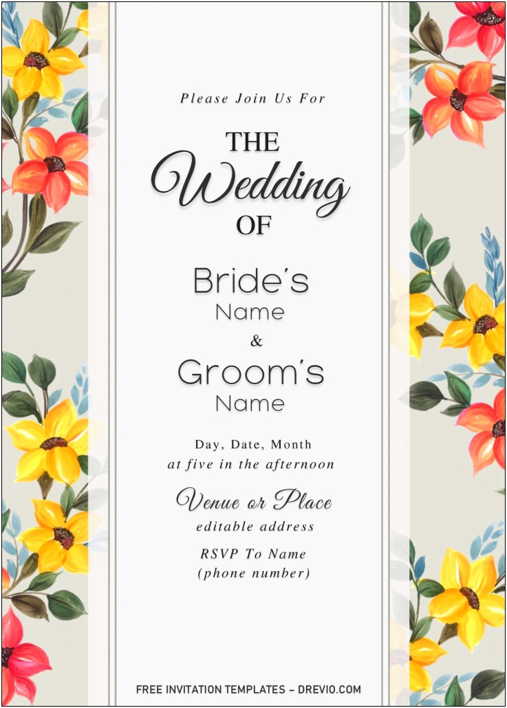 Free Wedding Shower Invitation Templates For Microsoft Word