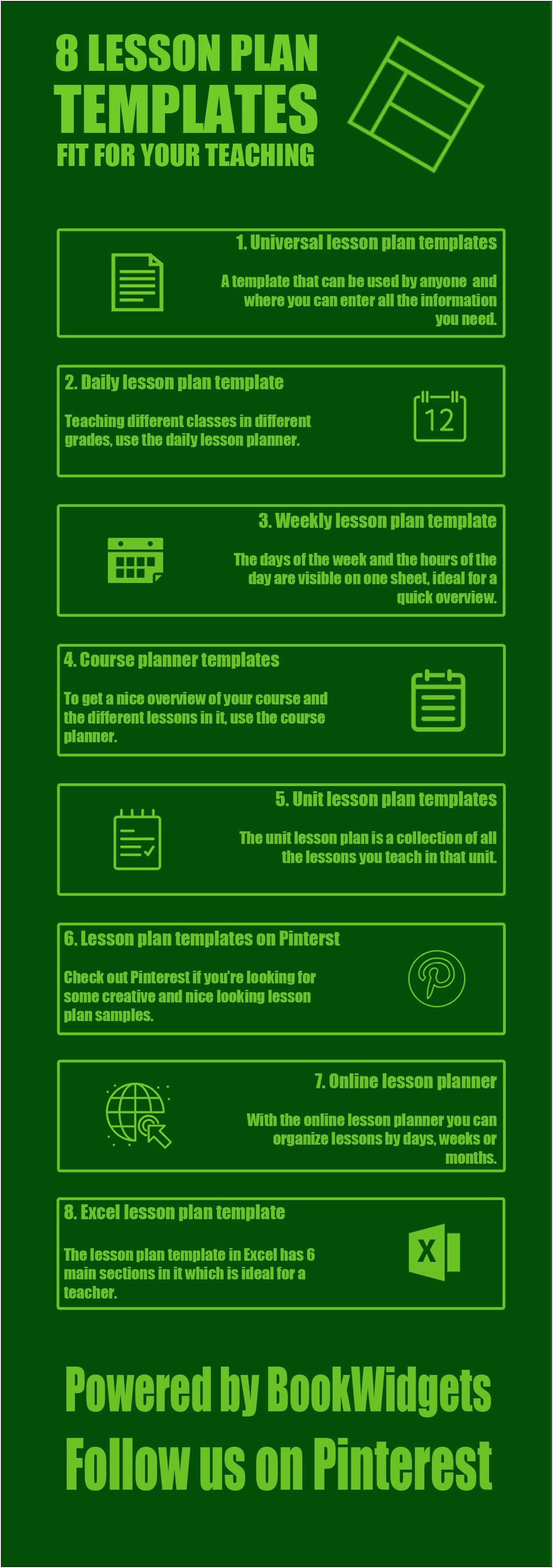 Free Weekly Lesson Plan Template For Teachers