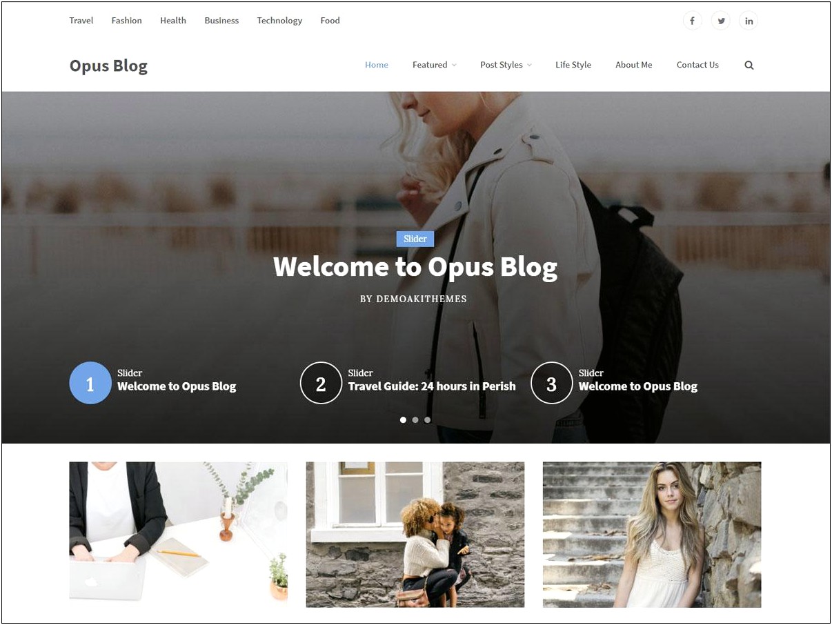 Free Wordpress Blog Templates Fixed Social Icon