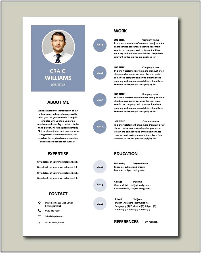 Fresh Graduate Cv Template Word Free Download