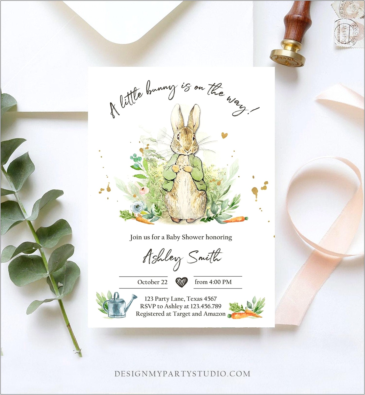 Gender Neutral Rustic Baby Shower Free Templates