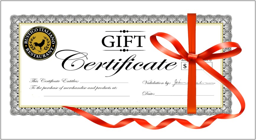 Gift Certificate Template With Palm Tree Free