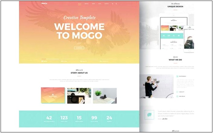 Graphic Design Web Template Psd Free Download