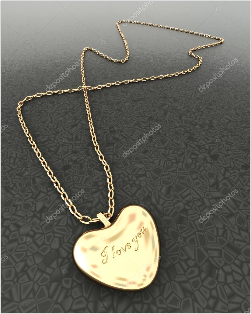 Heart Shaped Locket Picture Template Free