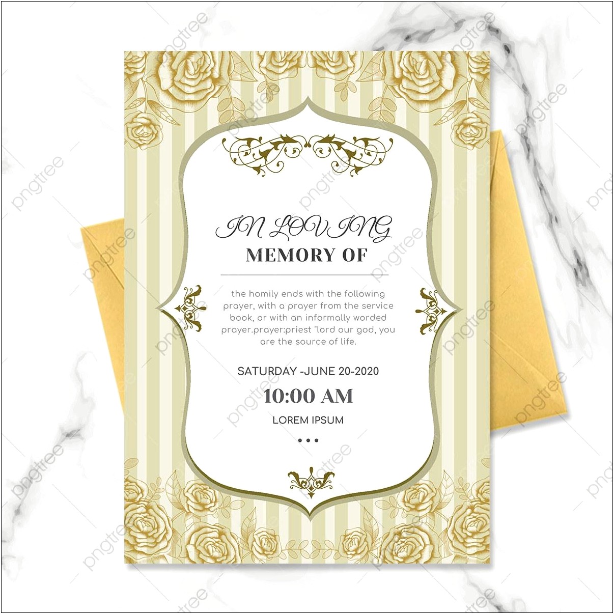 Hindu Funeral Invitation Template Free Download