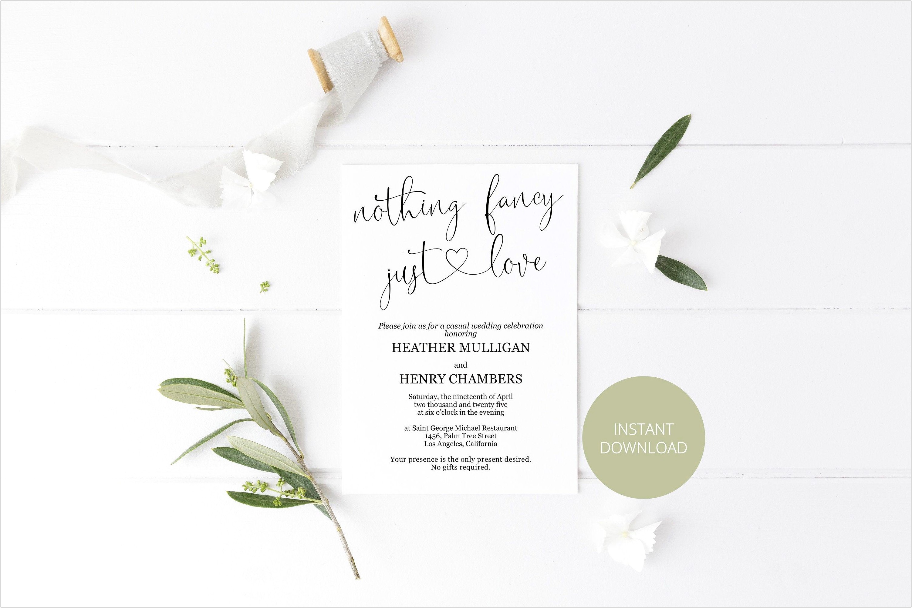 Holiday Invitation Template Free Download 8.5x11