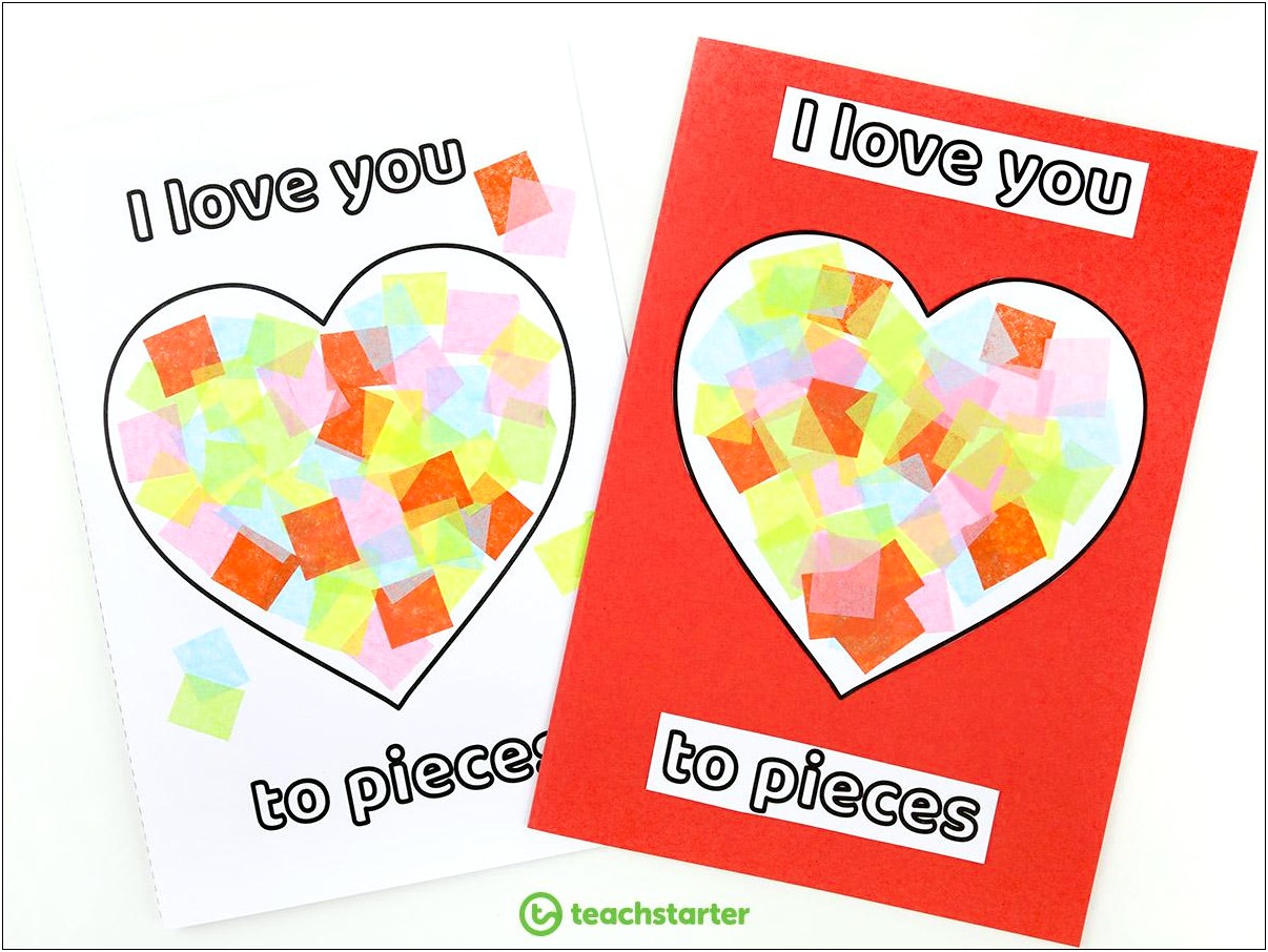 I Love You To Pieces Template Free