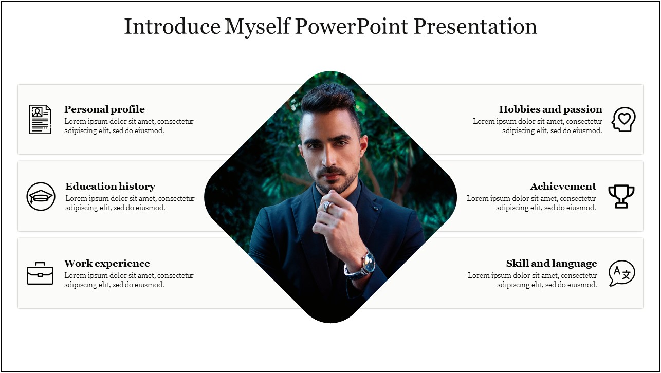 Introduce Yourself Powerpoint Template Free Download