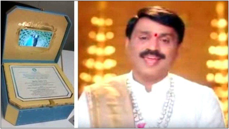 Janardhan Reddy Daughter Wedding Invitation Card Cost