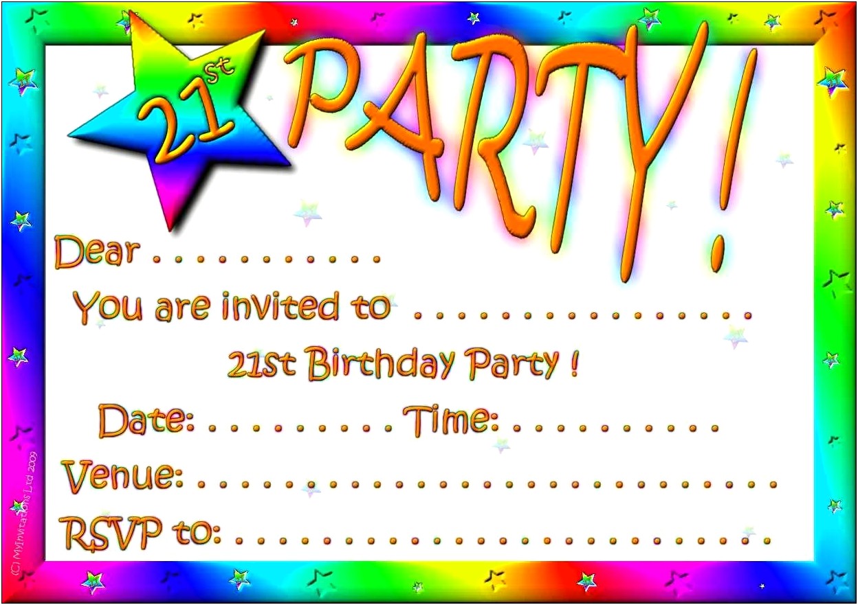 Kitty Party Invitation Card Template Free