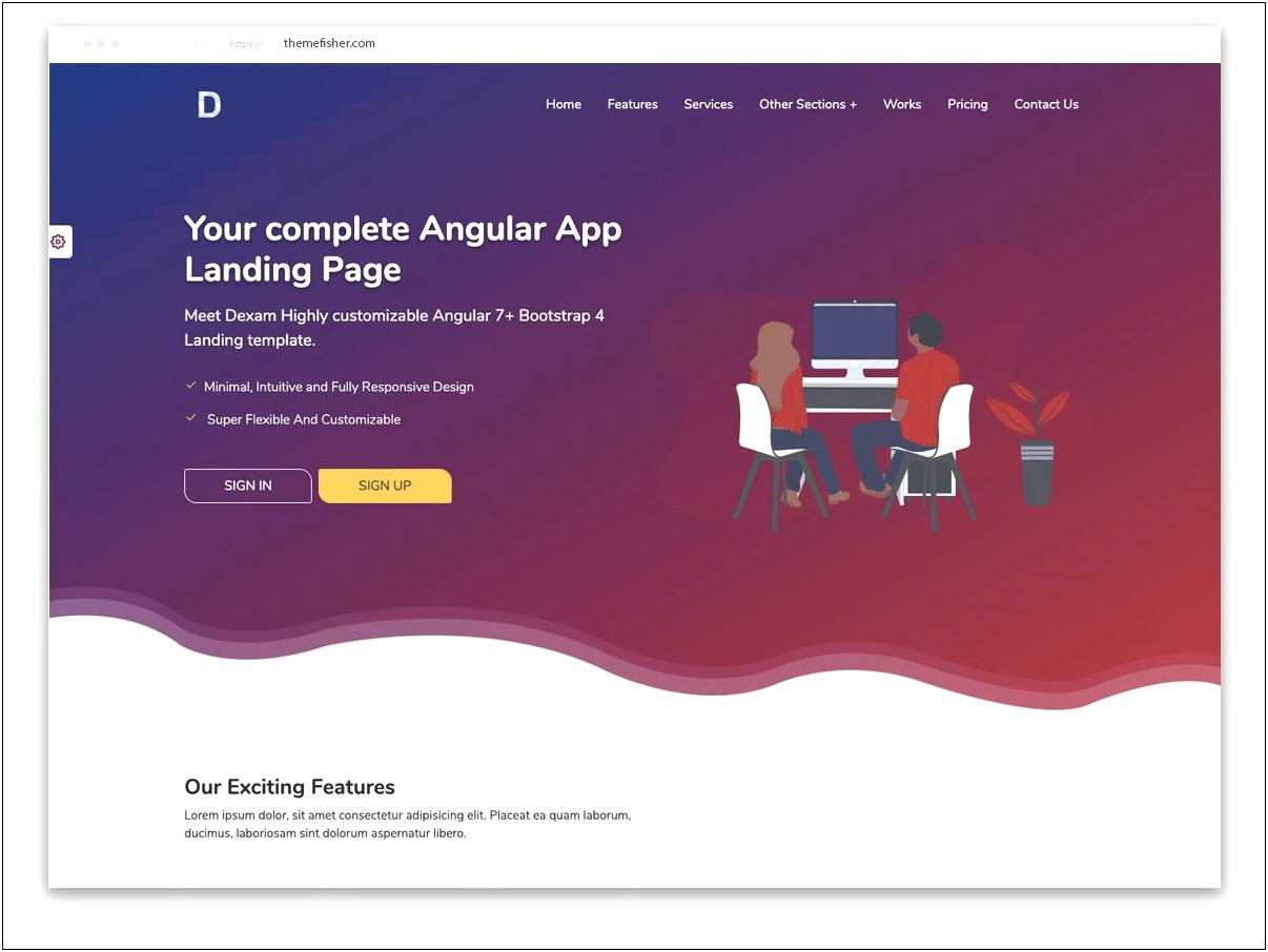 Landing Page Template Bootstrap 4 Free With Form