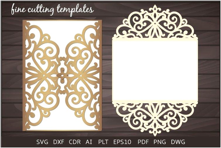 Laser Cut Invitation Template For Cricut Free Printres