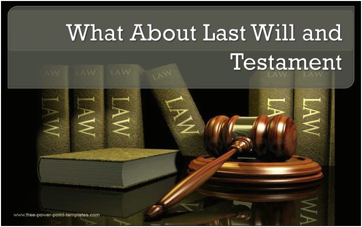 Last Will And Testament Template Free Download