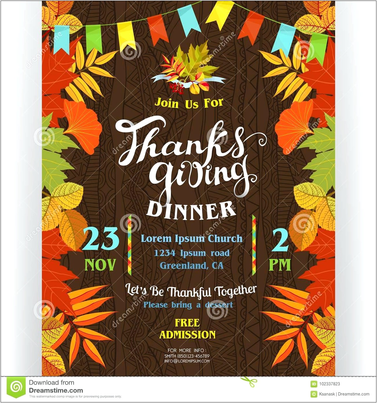 Lets Celebrate Thanksgiving Free Template For Coworkers