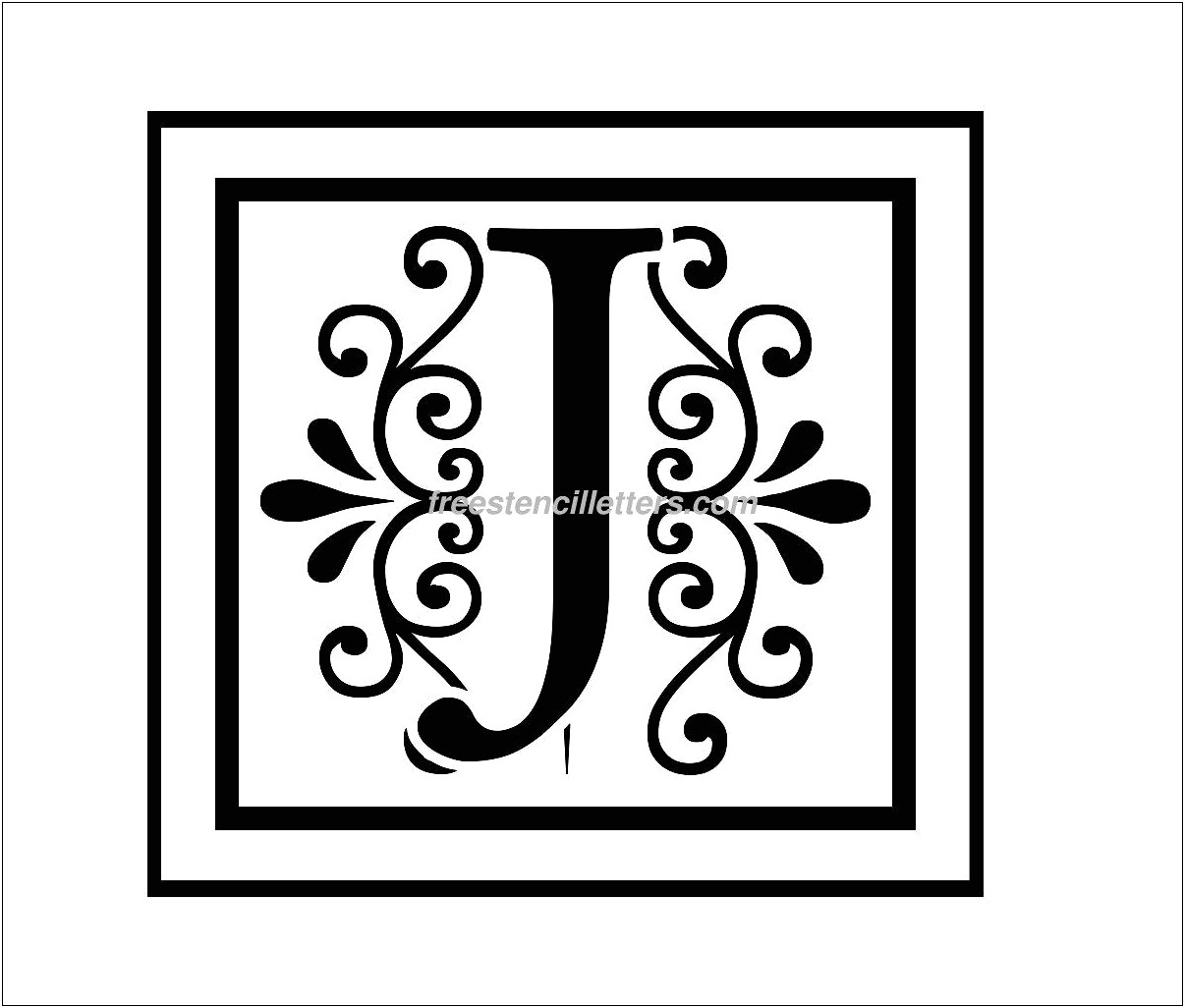 Letter J Template To Print For Free