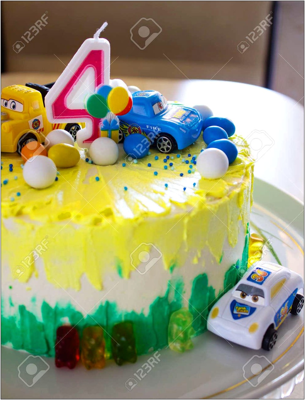 Lightning Mcqueen Birthday Cake Template Free