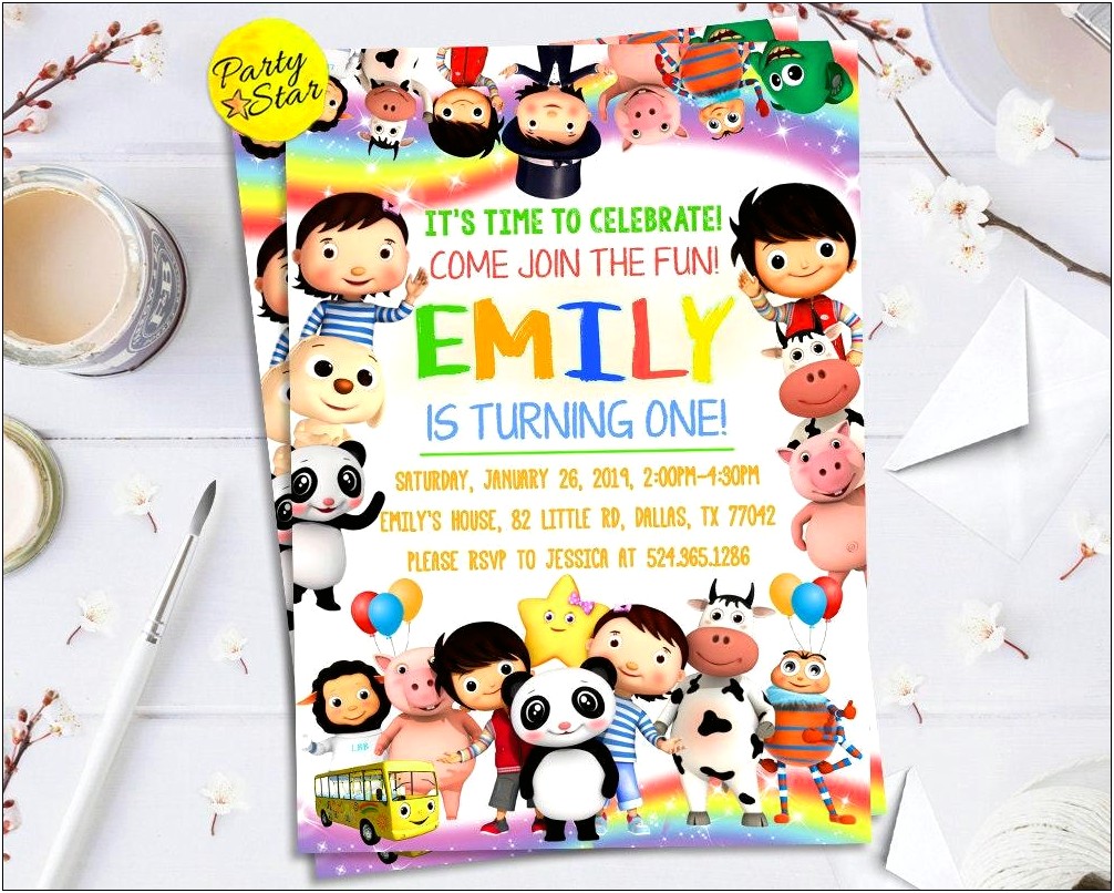 Little Baby Bum Invitation Template Free