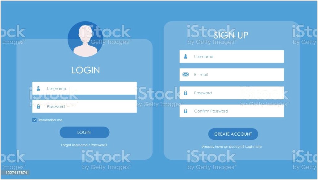 Log In Sign Up Form Template Free Download